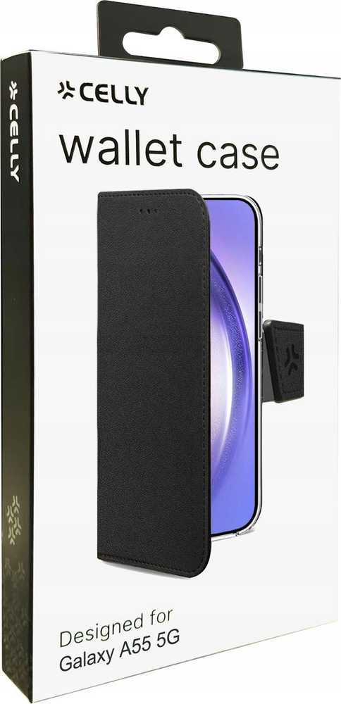 Telefono dėklas - Celly Wally Samsung Galaxy A55 5G juodas