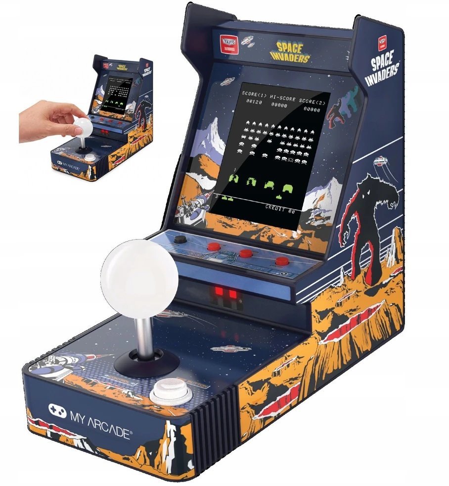 My Arcade My Mano žaidimų automatai – vairasvirtės grotuvas „Space Invaders“