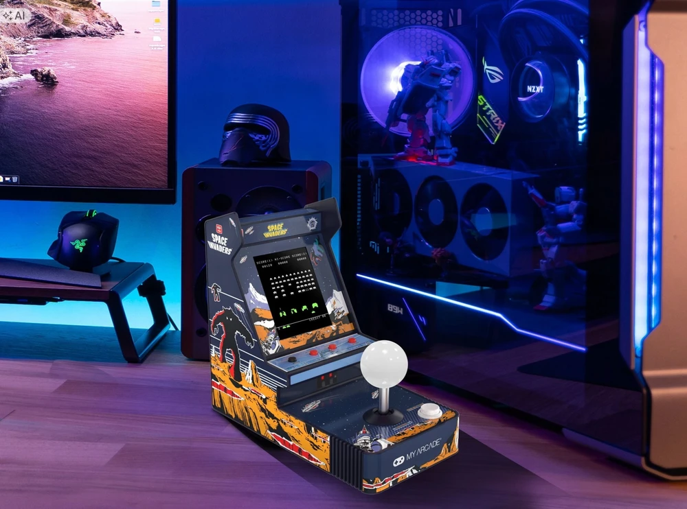 My Arcade My Mano žaidimų automatai – vairasvirtės grotuvas „Space Invaders“
