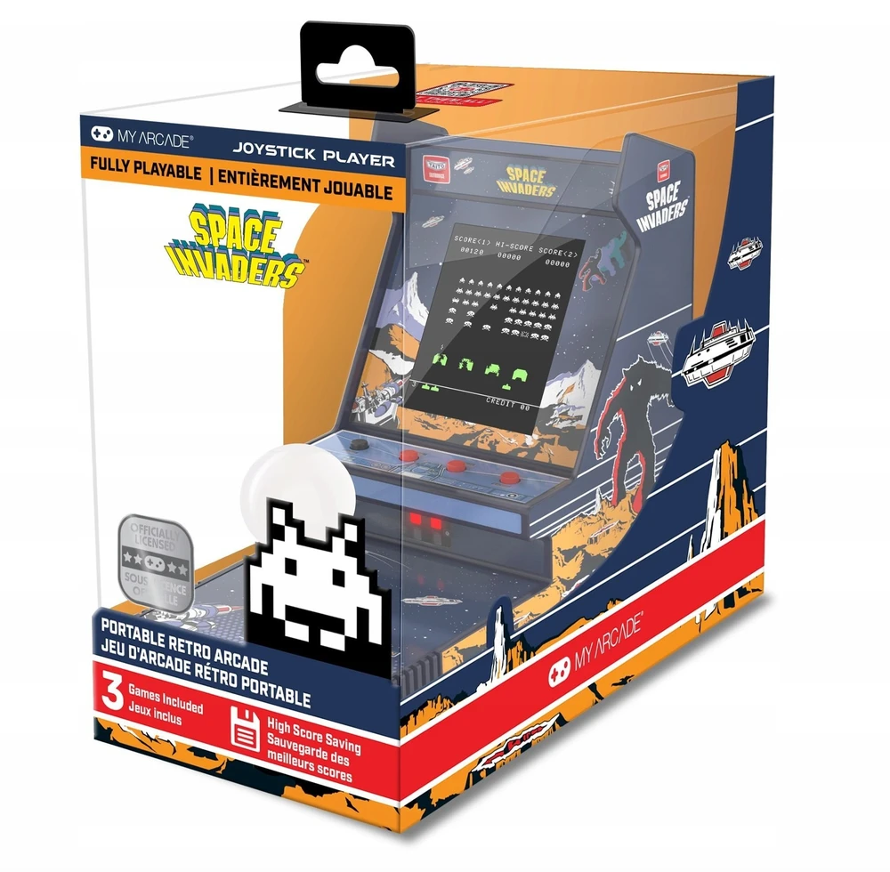My Arcade My Mano žaidimų automatai – vairasvirtės grotuvas „Space Invaders“
