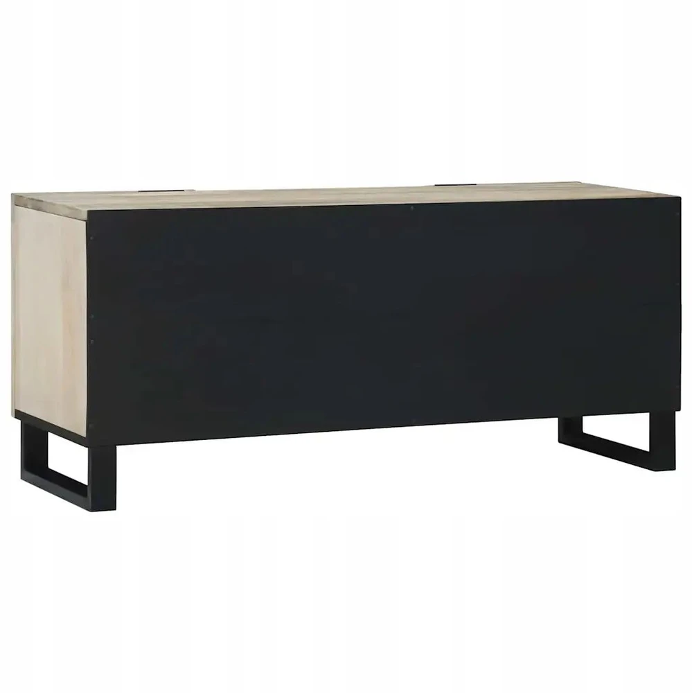 TV staliukas TV vienetai 105 x 33 x 46 cm Balta Apdirbta mediena