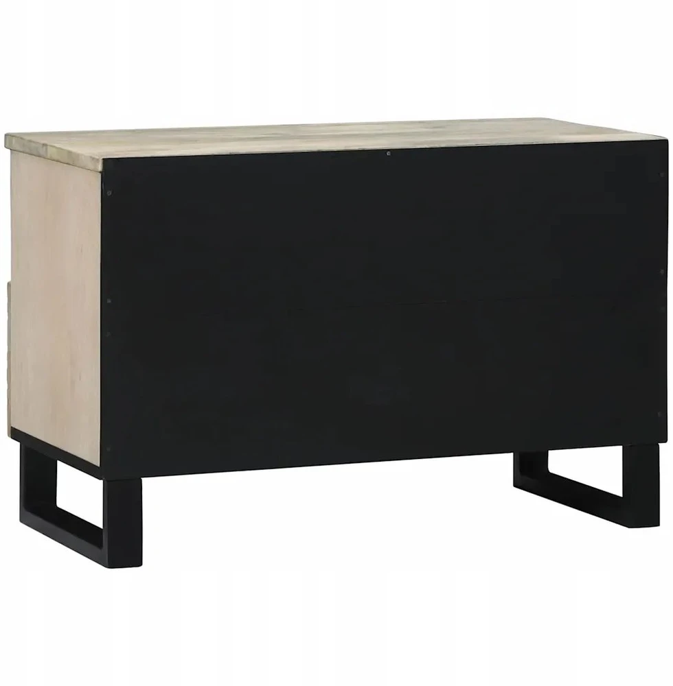 TV staliukas TV vienetai 70 x 33 x 46 cm Balta Apdirbta mediena