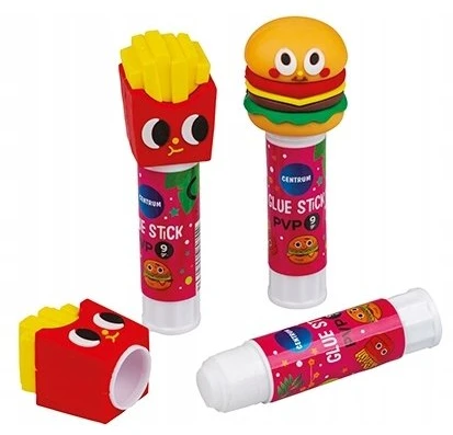 Klej w szyfcie PVA 9g. mix BURGER I FRYTKI 80355 CENTRUM