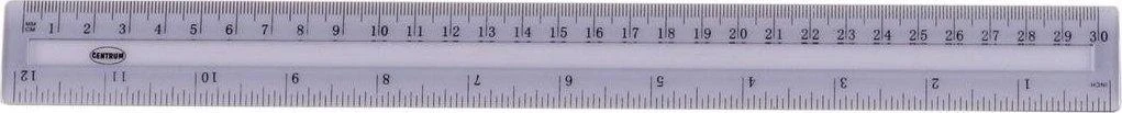Liniuotė plastikinė 30 cm Centrum