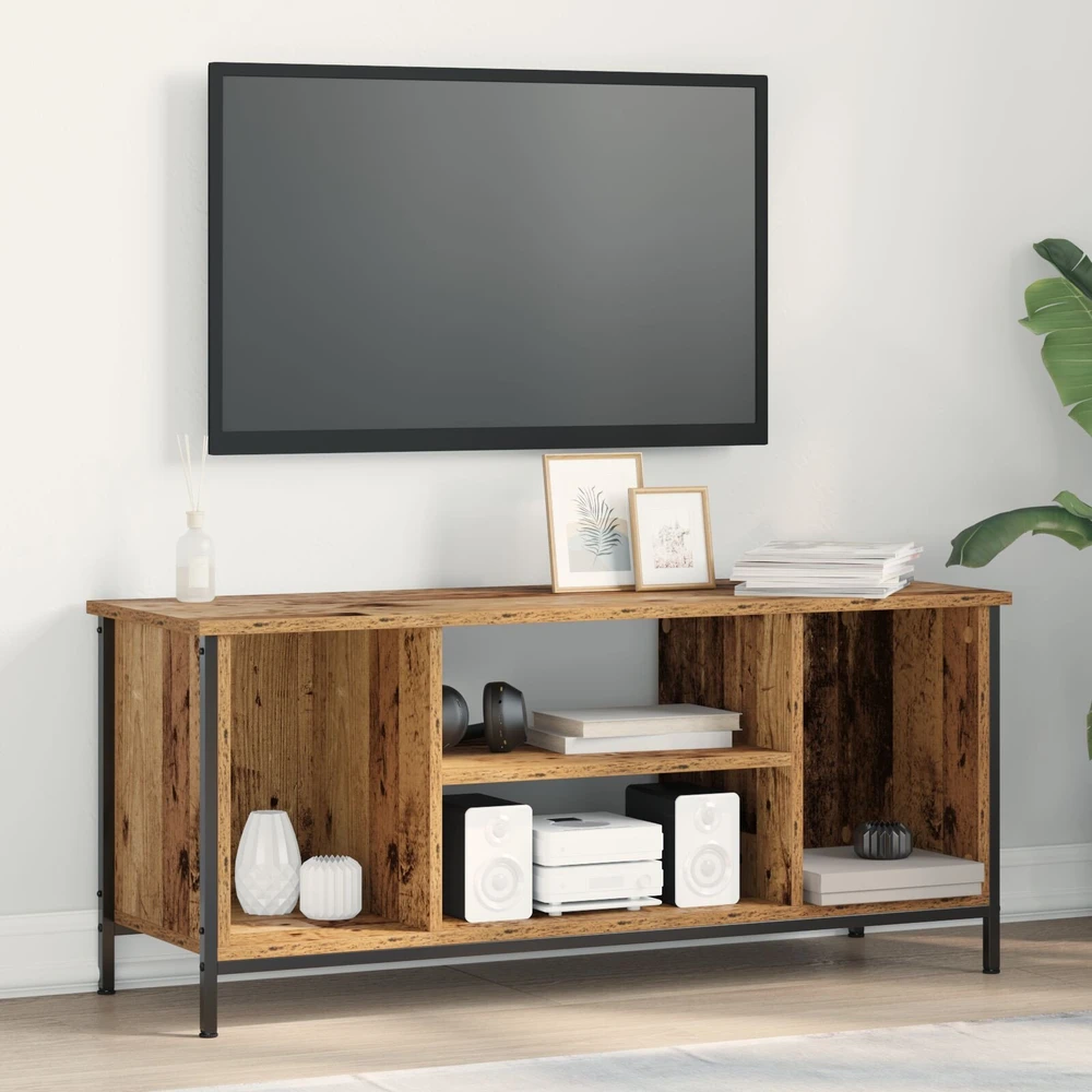 TV staliukas Televizoriaus spintelė 102 x 35 x 45 cm Senovinis medis