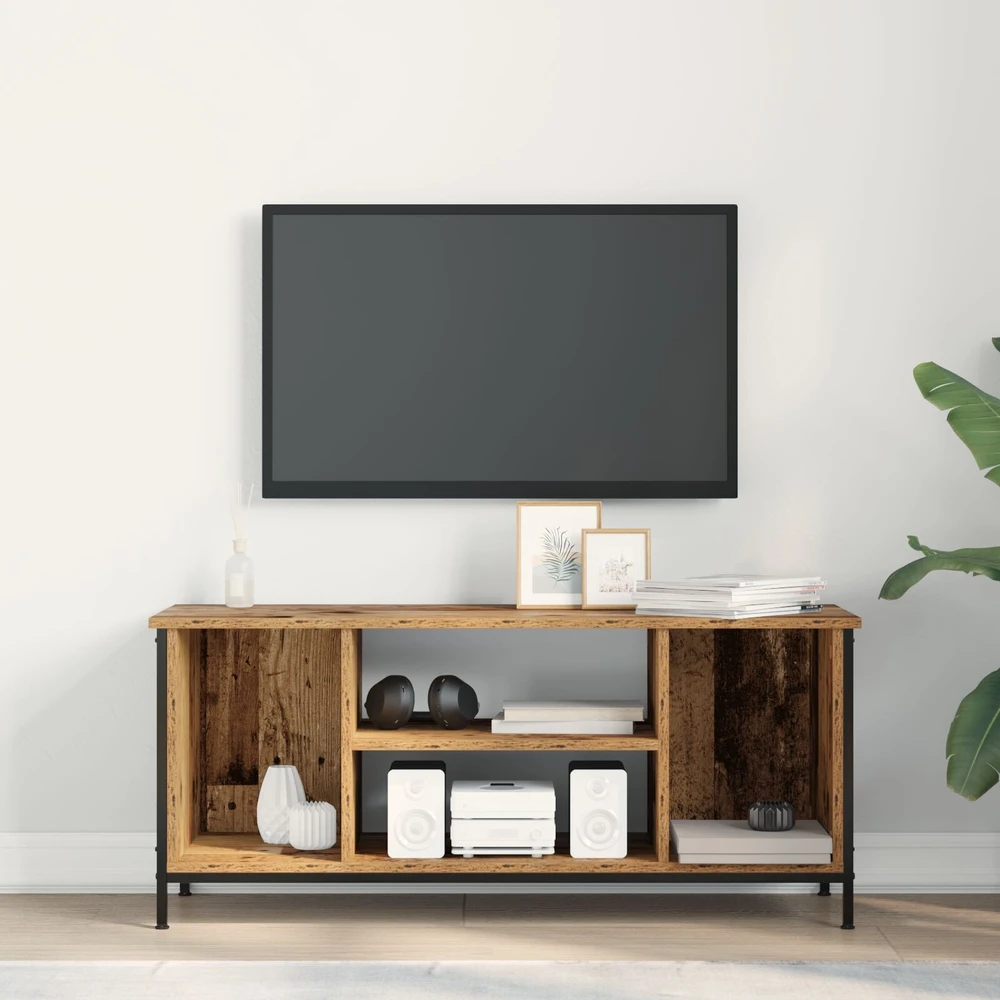 TV staliukas Televizoriaus spintelė 102 x 35 x 45 cm Senovinis medis