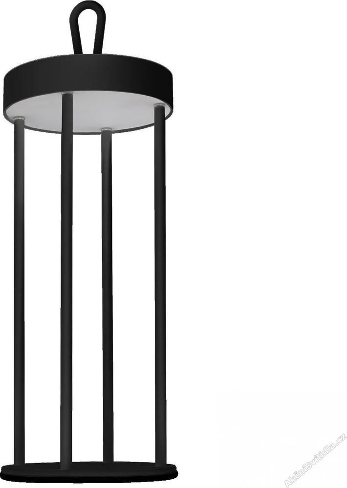 Century Šimtmečio LED lempa ATHENA juoda 3W 3000K Dimm. IP54 spalva