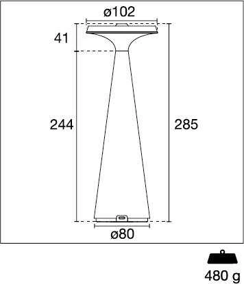 Century Century LED lempa OPERA 1,9W 2700K 130 liumenų, IP44, šviesa