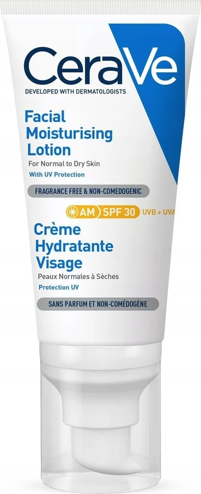Drėkinamasis veido losjonas Cerave Facial Moisturising Lotion SPF30, 52 ml