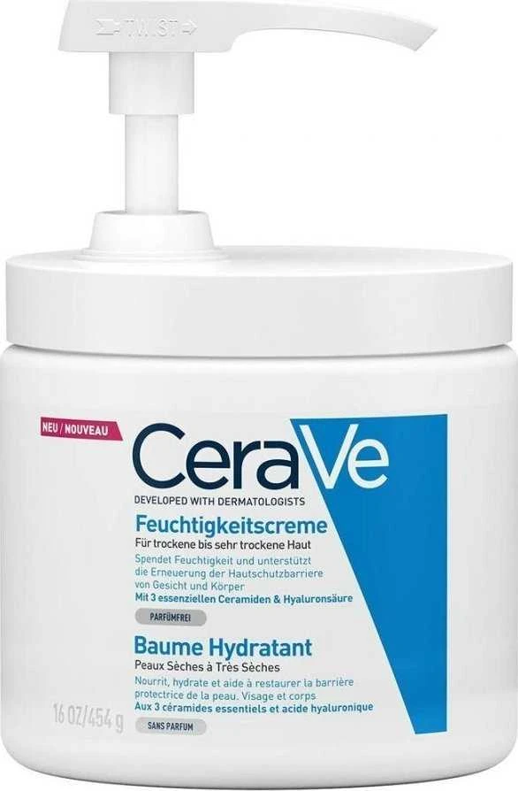 Drėkinamasis veido ir kūno kremas sausai ir labai sausai odai Cerave Moisturising Cream, 454 g