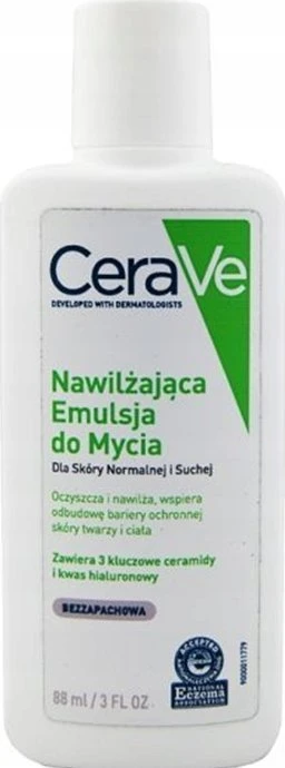 CeraVe Hydrating Valiklis veido prausiklis, 88 ml