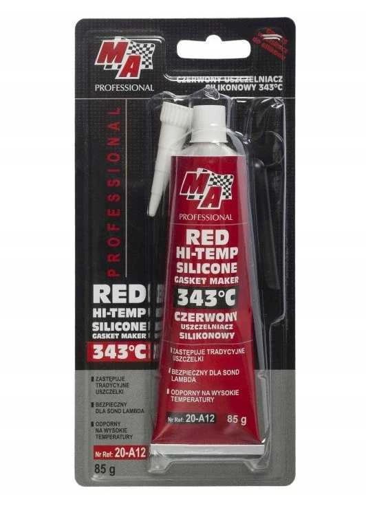 Moje_Auto Silikoninins hermetikas Moje Auto, raudona, 85 ml