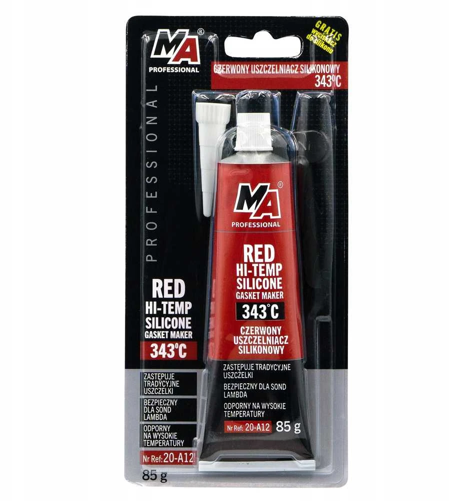 Moje_Auto Silikoninins hermetikas Moje Auto, raudona, 85 ml
