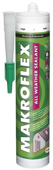 Makroflex Ceresit silikoninis MF visiems orams baltas 280 ml