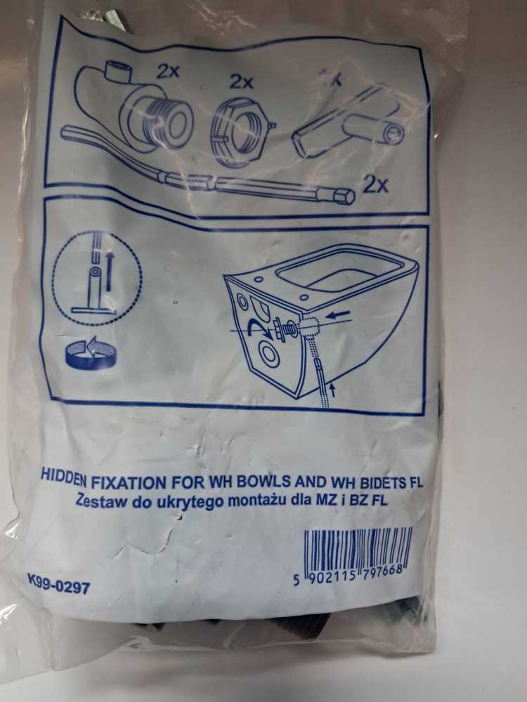 Pakabinamų WC tvirtinimo komplektas Cersanit, K99-0297
