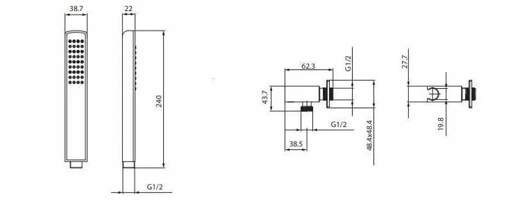 Cersanit BAT.WAN-NAT SUB+INTR.SET.OFF MILLE CHR