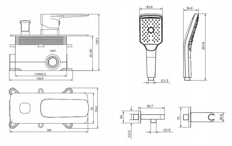 Cersanit BAT.WAN-NAT SUB + AIR SET OFF LARGA CHR