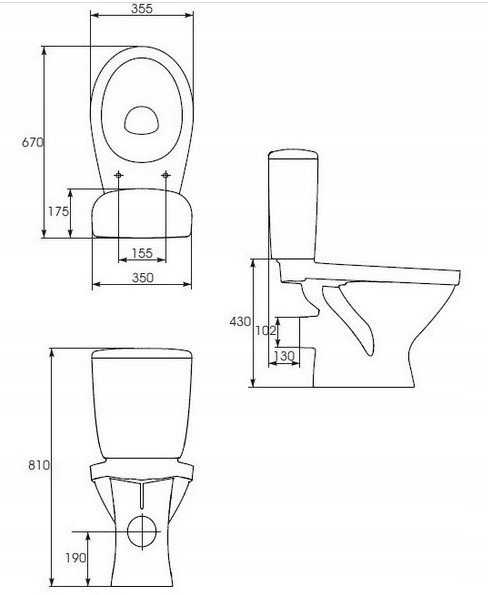 WC dangtis Cersanit DESKA TRENTO DUR