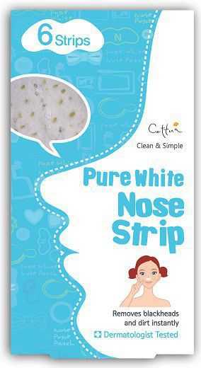Cettua Pure Baltas Cleansing & Exfoliating Nose Sheet Strips, 6 vnt.