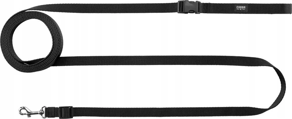 Chaba ĖJIMO PAVADĖLIS SU KLUBO DIRŽELIU 10 mm/4 m Juodas