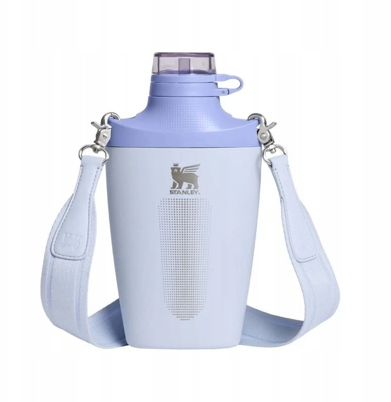 Thermal bottle with shoulder strap The Stanley Cross Bottle 0.68L light mėlynas