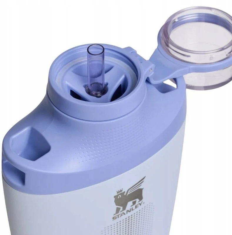 Thermal bottle with shoulder strap The Stanley Cross Bottle 0.68L light mėlynas