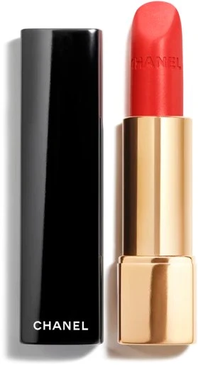 Chanel Rouge Allure Velvet švytintys matiniai lūpų dažai, 3,5 g, spalva: 48 - ARDENTE
