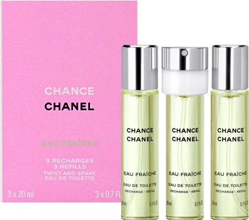 Chanel Chance Eau Fraiche rinkinys moterims, EDT 3 x 20 ml
