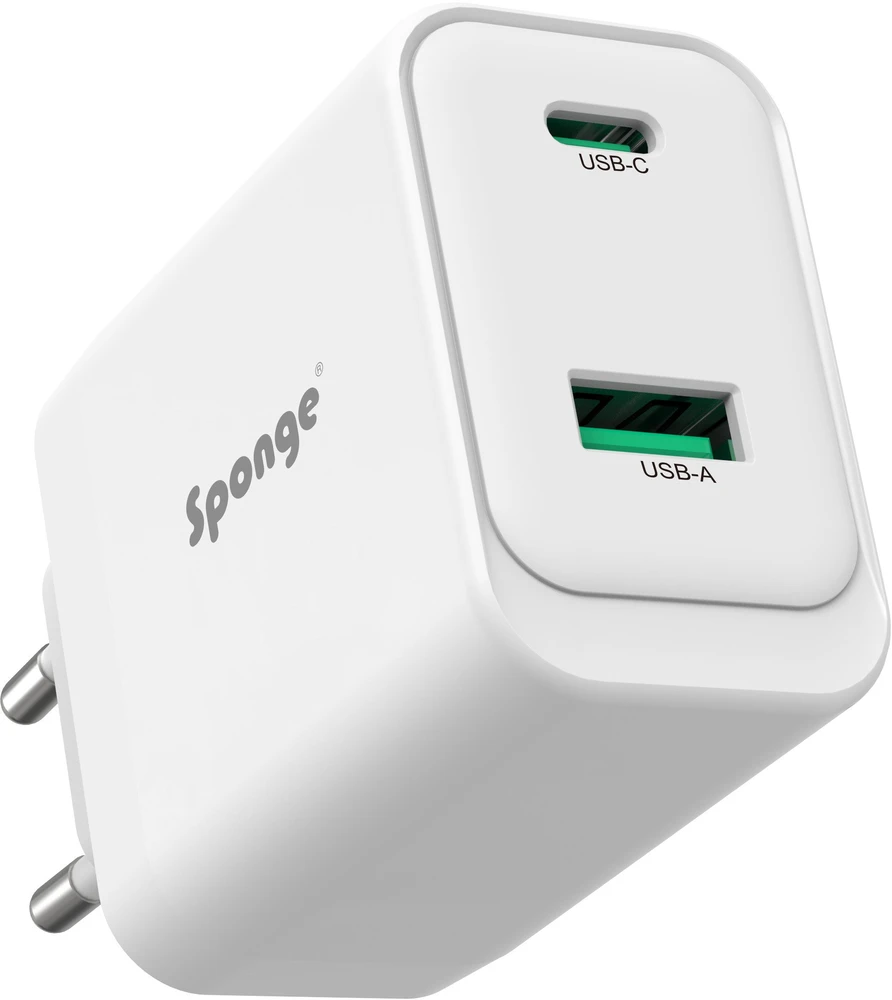 Sponge Charger C3 su USB-C ir USB-A jungtimis