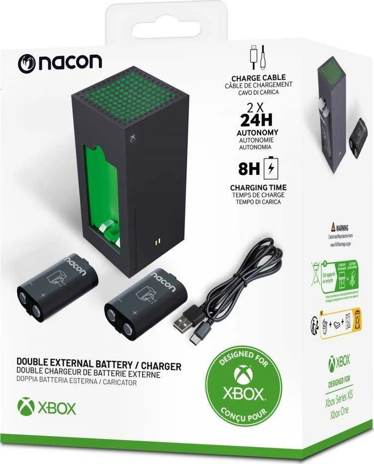 Nacon dvigubas išorinis kroviklis skirtas XBOX One/Series valdikliams