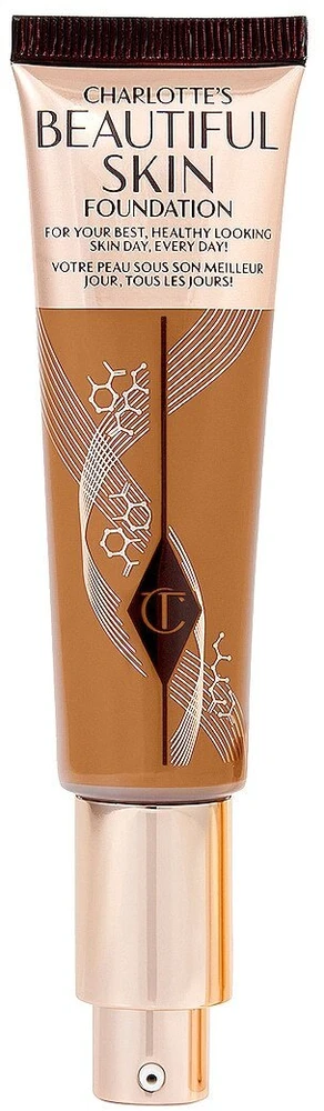 Charlotte Tilbury „Beautiful Skin Science + Colour Radiant Finish“ skystas makiažo pagrindas, 13 Warm Chaud, 30 ml
