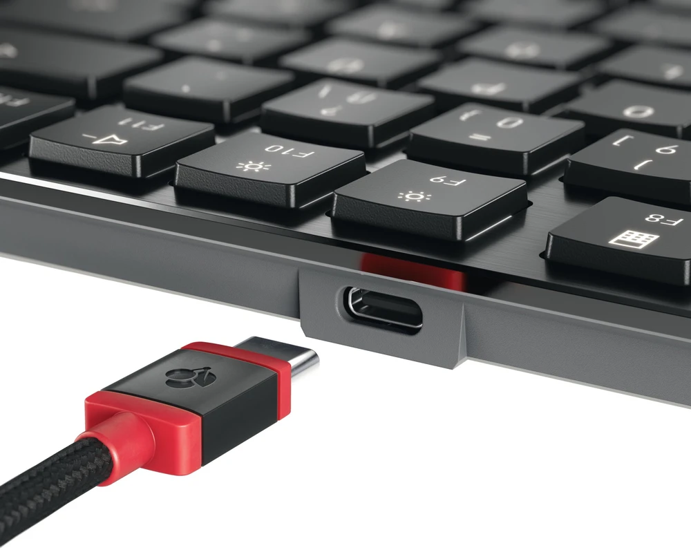 CHERRY KW X ULP 2.0 MINI, klaviatūra - juodas, DE-išdėstymas, Cherry MX Ultra Low Profile Tactile