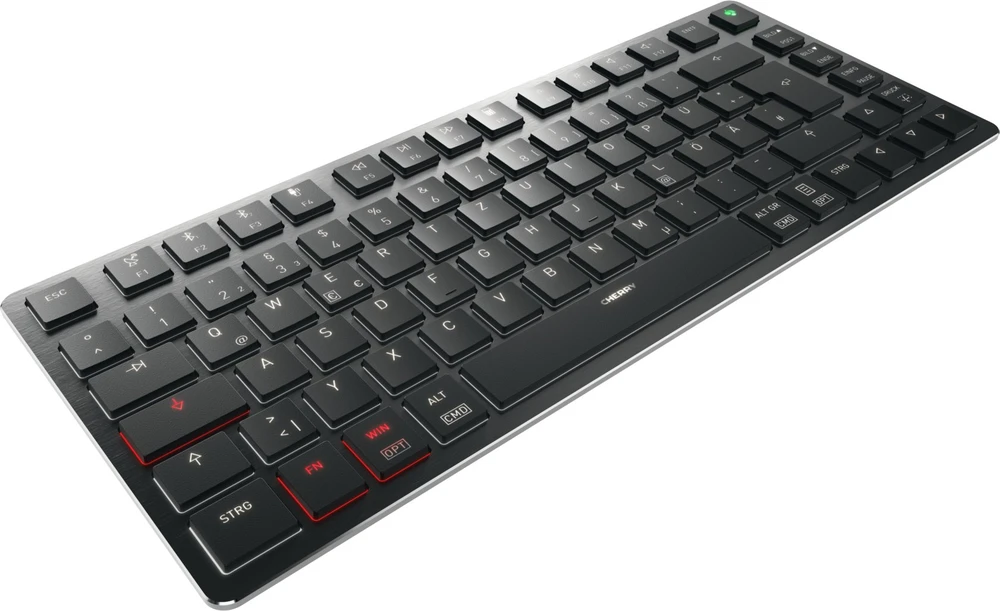 CHERRY KW X ULP 2.0 MINI, klaviatūra - juodas, DE-išdėstymas, Cherry MX Ultra Low Profile Tactile