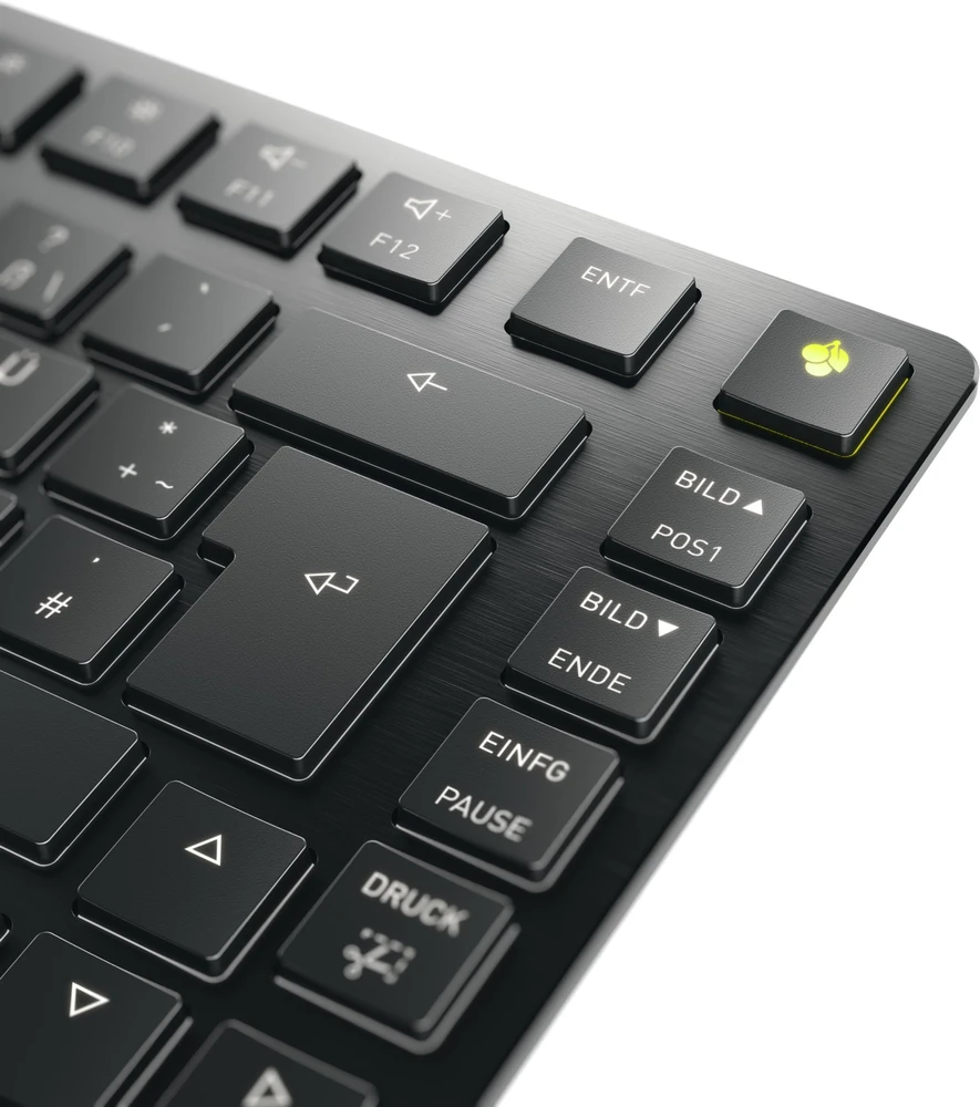 CHERRY KW X ULP 2.0 MINI, klaviatūra - juodas, DE-išdėstymas, Cherry MX Ultra Low Profile Tactile