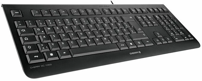 Cherry KC 1000 Klaviatūra CORDED - LAYOUT-PORTUGAL Juodas