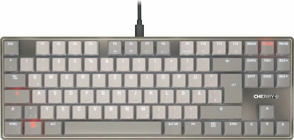 Cherry Vyšnių klaviatūra su virvele ir mechaniniu mišiniu