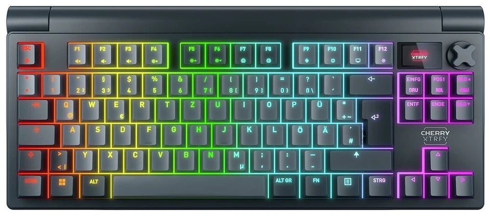 Klaviatūra Cherry CHERRY MX 8.3 Wireless RGB Raudona Switch DE
