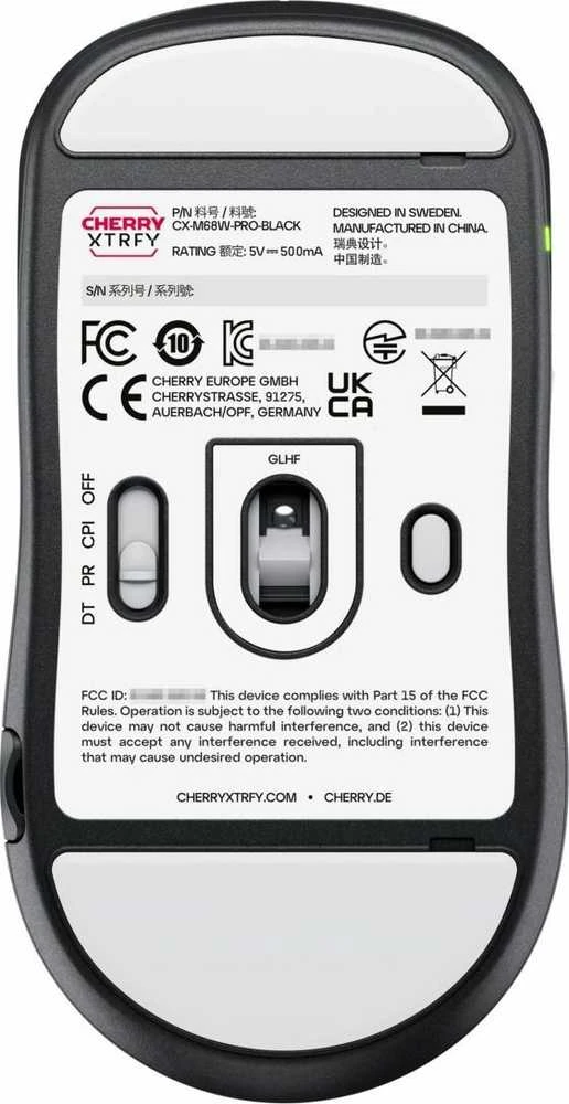 Cherry M68 PRO WIRELESS Juodas Pelė - WIRELESS
