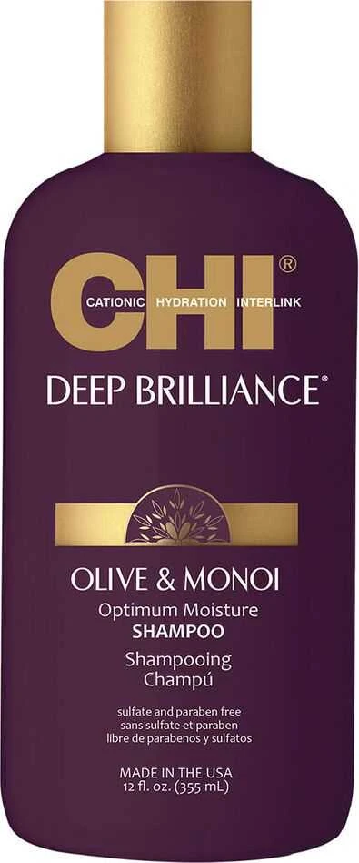 Drėkinamasis šampūnas Chi Deep Brilliance Olive & Monoi Šampūnas 355ml