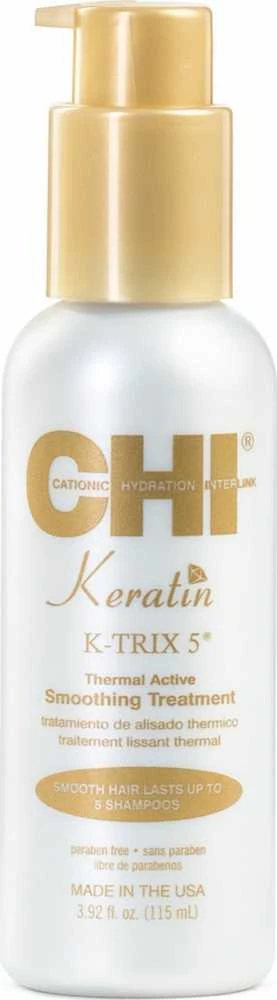 Ilgalaikio poveikio tiesinimo priemonė CHI Keratin K-TRIX 5 Smoothing Treatment 115ml