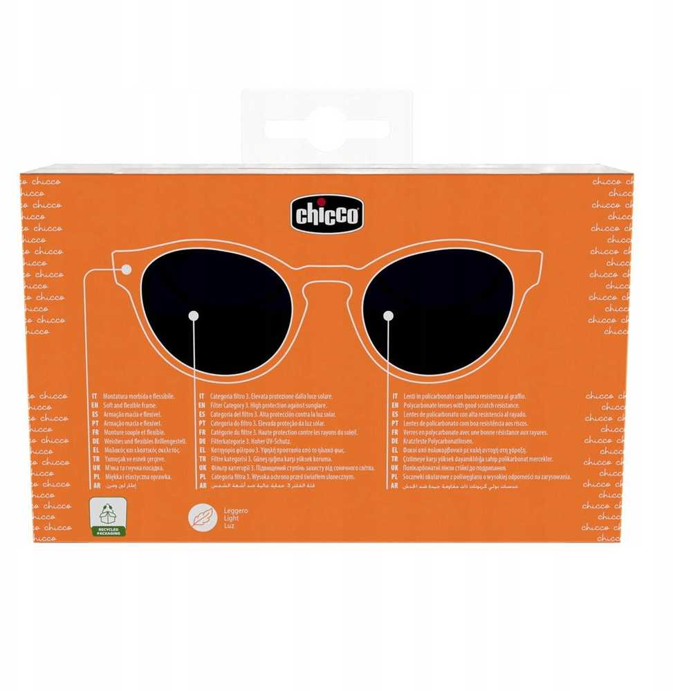 Chicco Akiniai Boy akiniai nuo saulės + dėklas 36m+