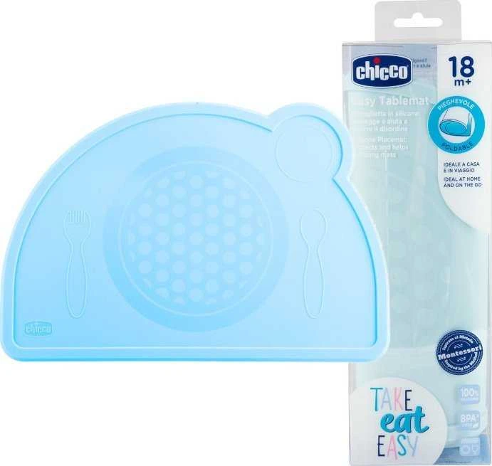 Chicco Silikoninė stalo padėkliukas mėlynas 18m+