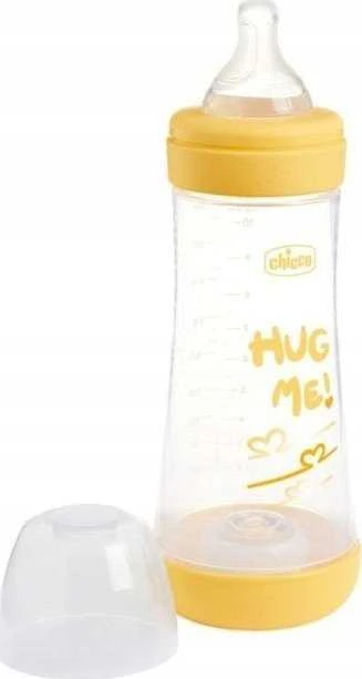 Chicco Perfect5 buteliukas 300ml su geltonais detalių akcentais