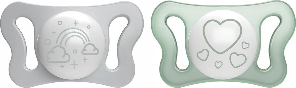 Chicco Physioforma Glow čiulptukas 0-2 m 2 vnt