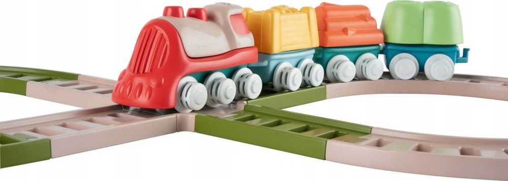 Chicco Traukinukų rinkinys maluchui Eco+ su bėgiais