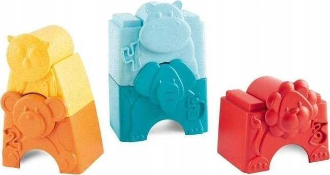 CHICCO 00011570000000 ECO+ gyvūnų dėlionė ir bokštas 2in1