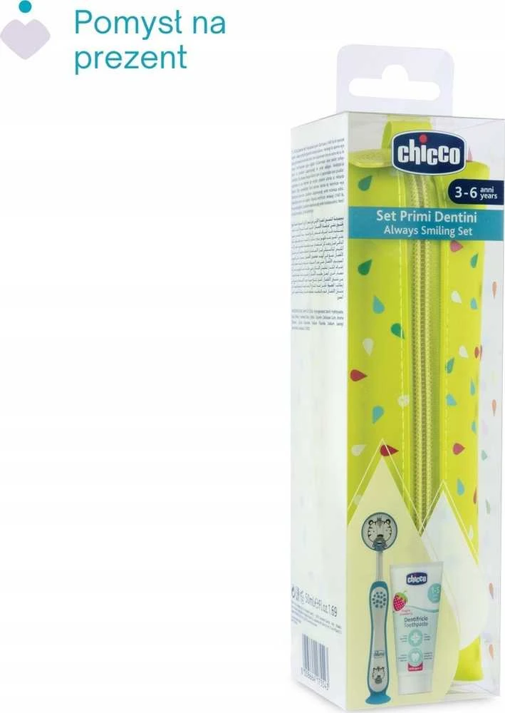 CHICCO 00012099000000 Pasta + šepetėlis + dėklas Tiger 3-6l rinkinys