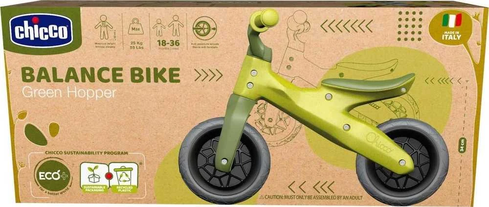 Chicco Eco+ Dviratukas biegowy žalias hopper 18m+