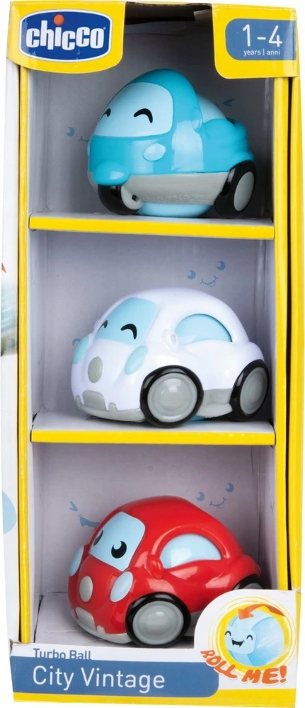 Chicco 3 mini automobilių rinkinys TURBOBALLS VINTAGE Chicco