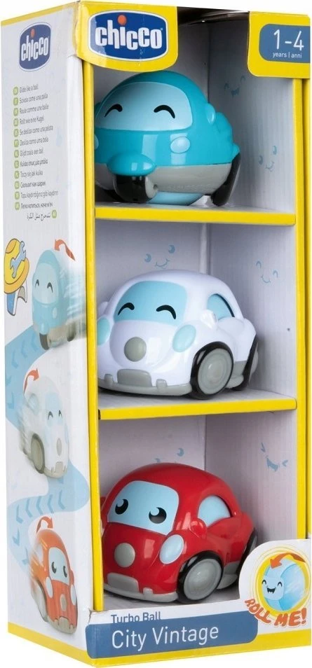 Chicco 3 mini automobilių rinkinys TURBOBALLS VINTAGE Chicco
